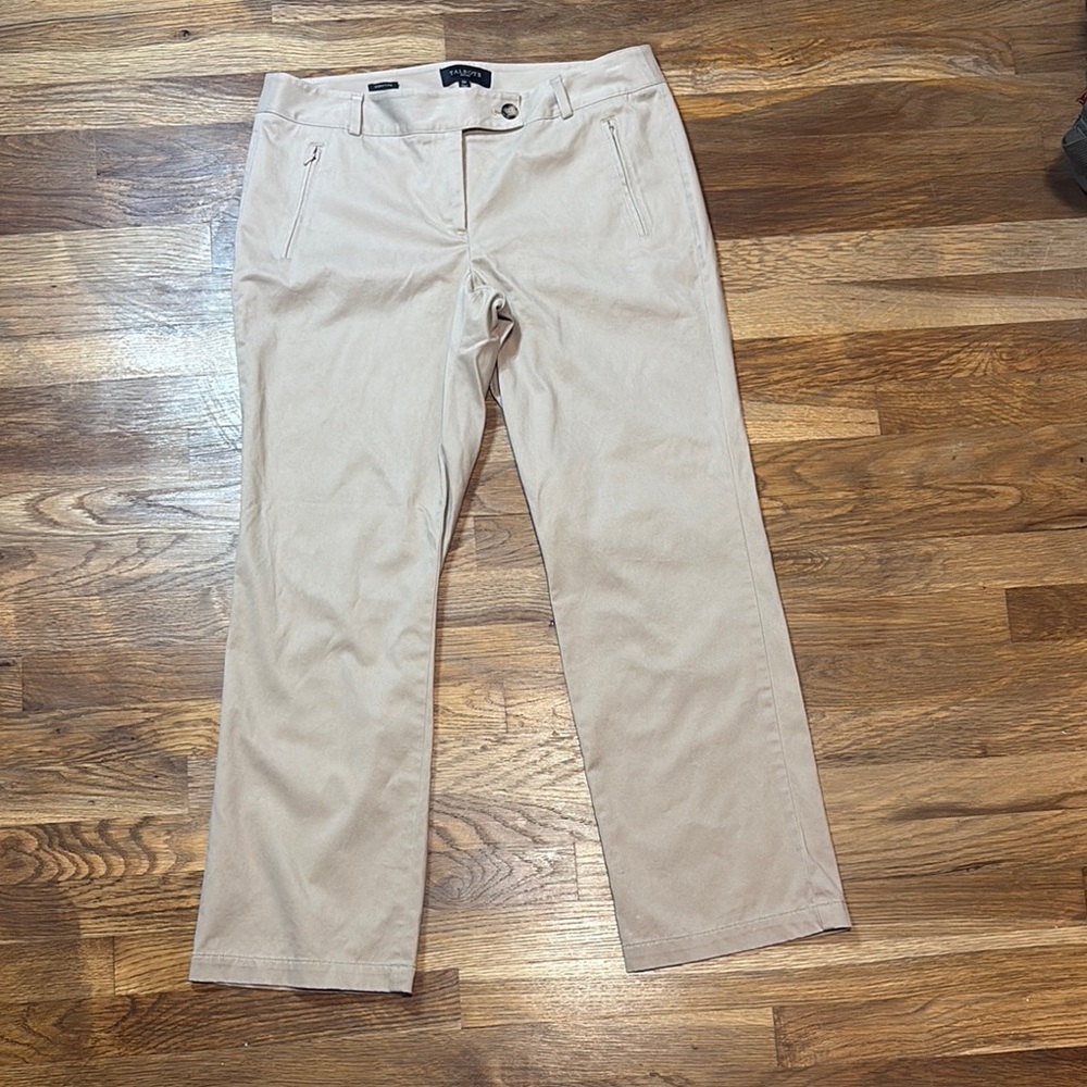 TALBOTS signature tan dress pants
